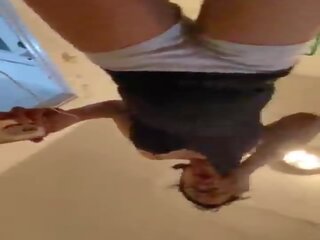 Anna Maria grown latina sexy Dominican MILF in booty shorts