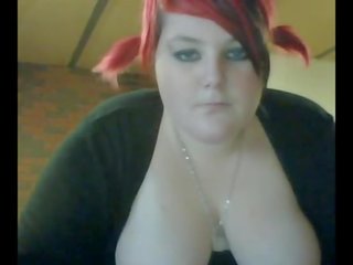 BBW Redhead Showing Her Big Boobs on CAM - LIVE NOW // www.cambirds.com