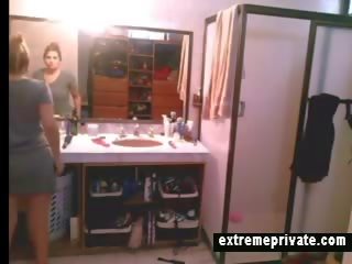 My bewitching Mom Caught My Spycam In Bathroom
